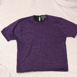 Purple Glitter Blouse
